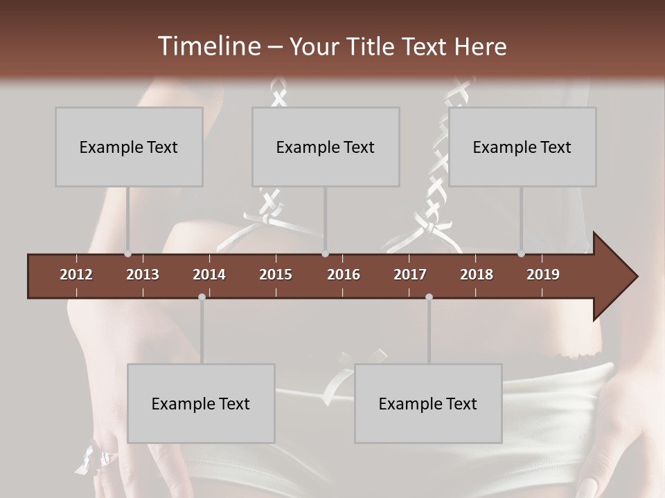 Babe Fitness Back PowerPoint Template