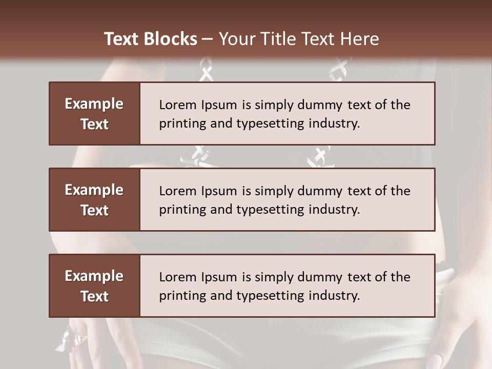 Babe Fitness Back PowerPoint Template