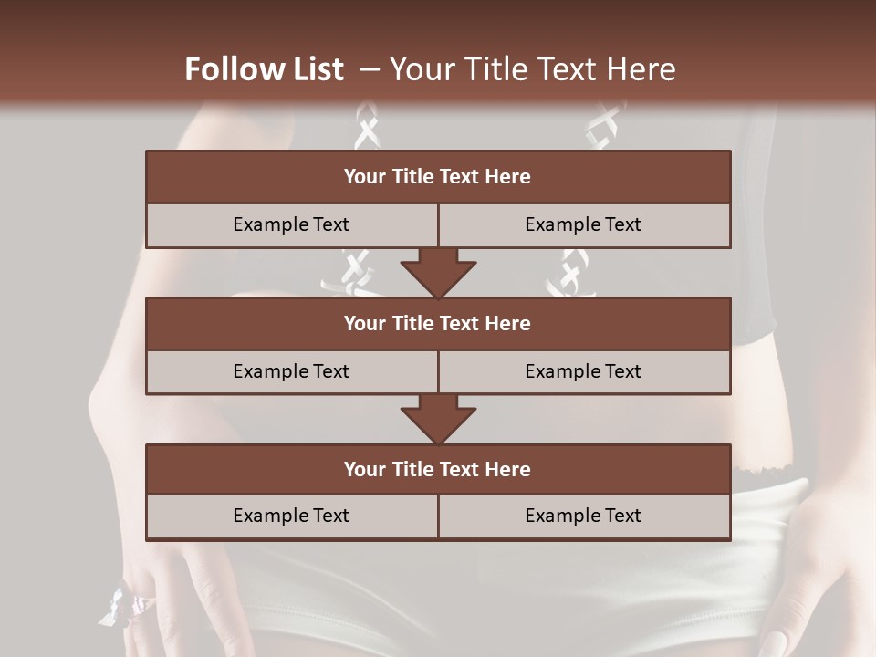 Babe Fitness Back PowerPoint Template