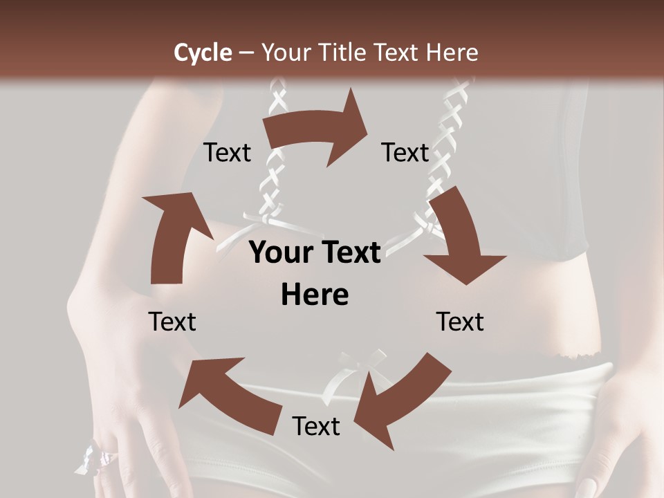 Babe Fitness Back PowerPoint Template