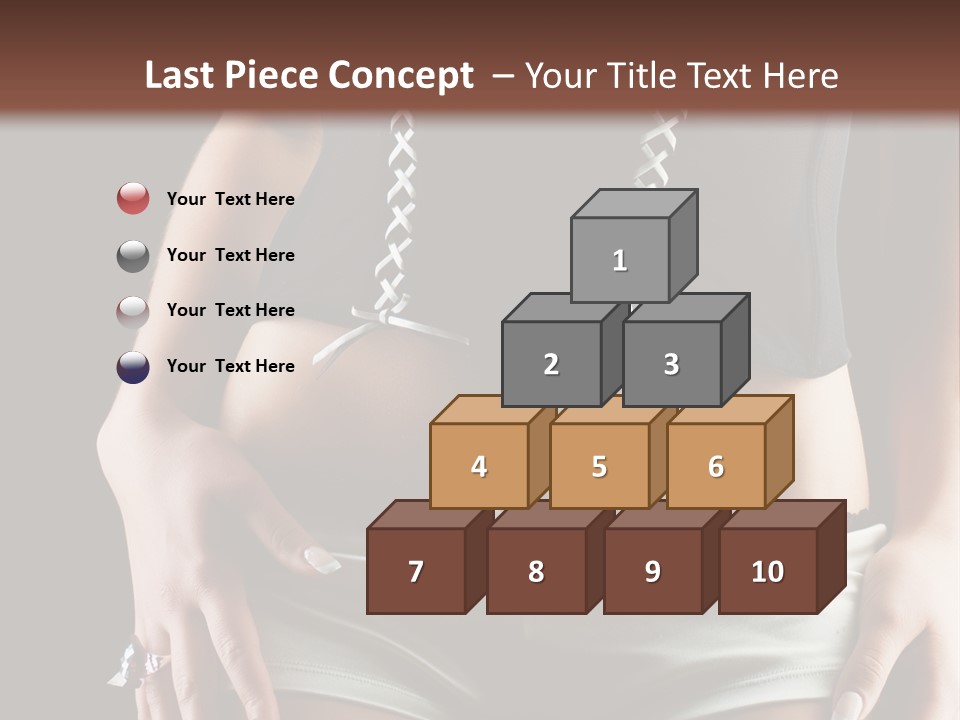 Babe Fitness Back PowerPoint Template