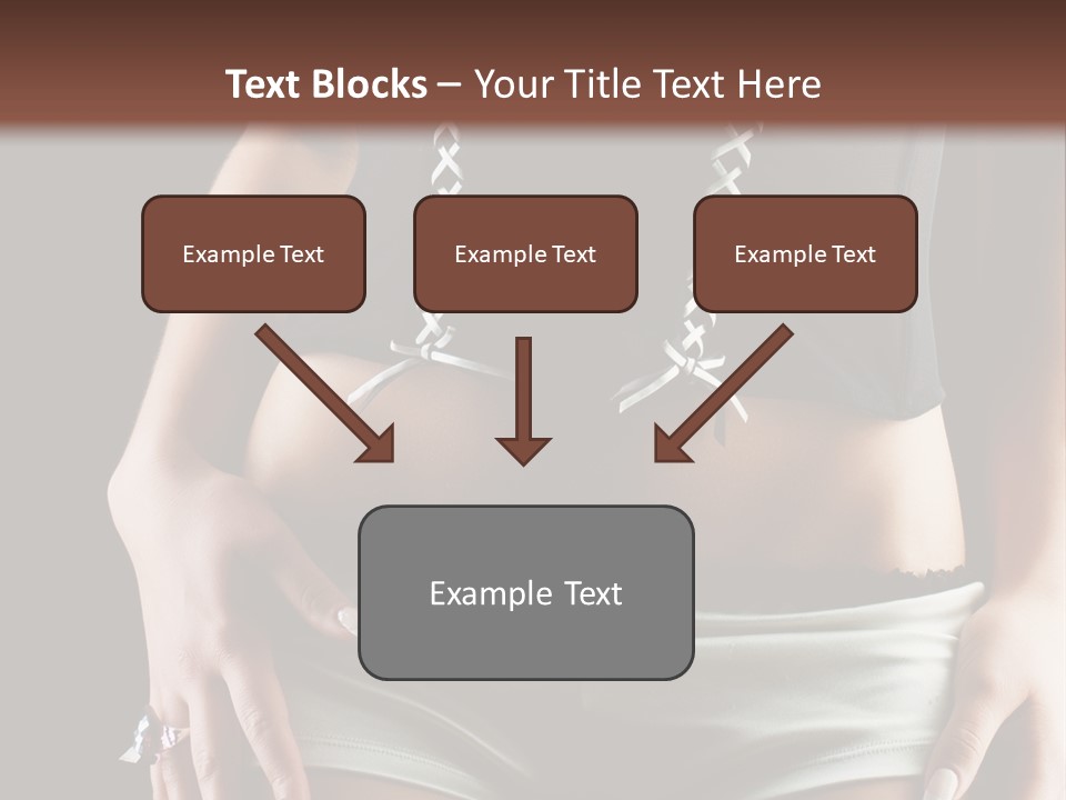 Babe Fitness Back PowerPoint Template