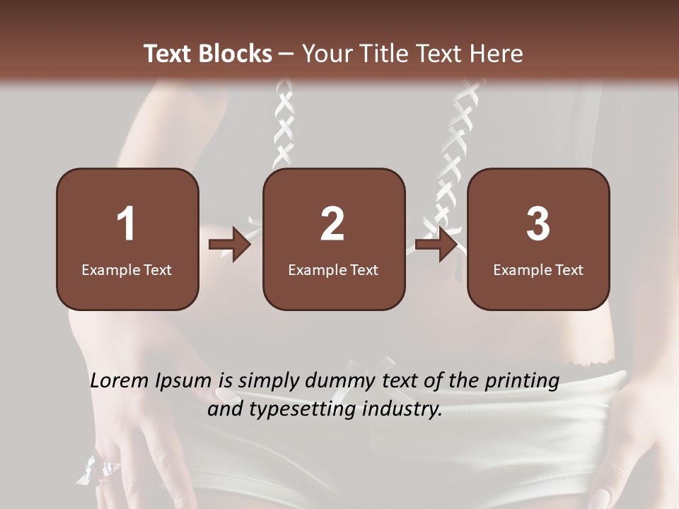 Babe Fitness Back PowerPoint Template