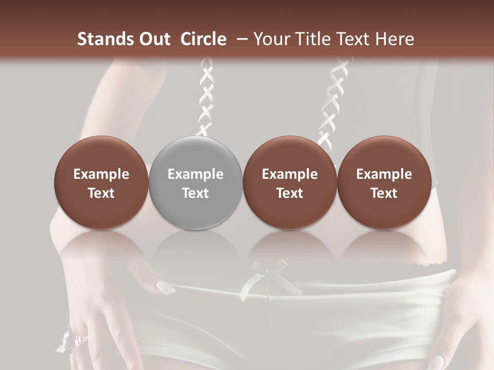 Babe Fitness Back PowerPoint Template