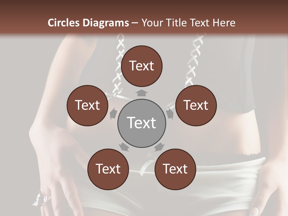 Babe Fitness Back PowerPoint Template