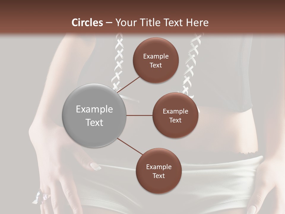 Babe Fitness Back PowerPoint Template