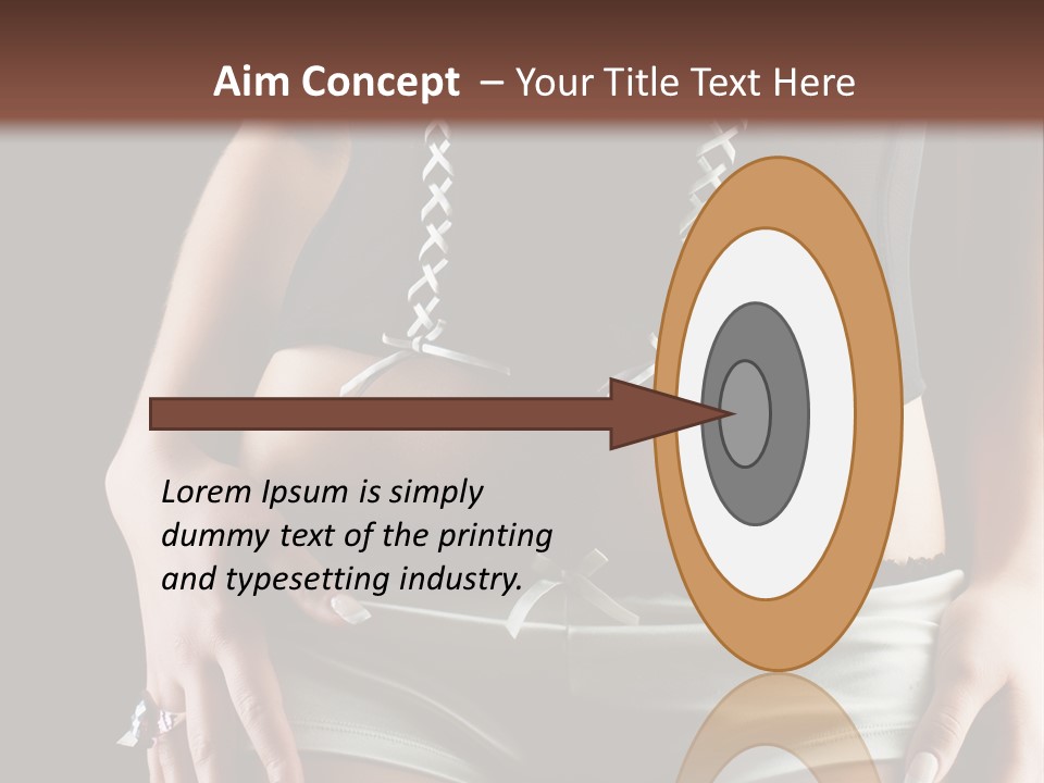 Babe Fitness Back PowerPoint Template