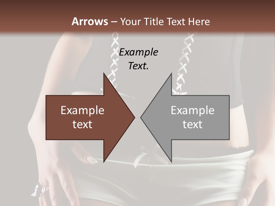 Babe Fitness Back PowerPoint Template