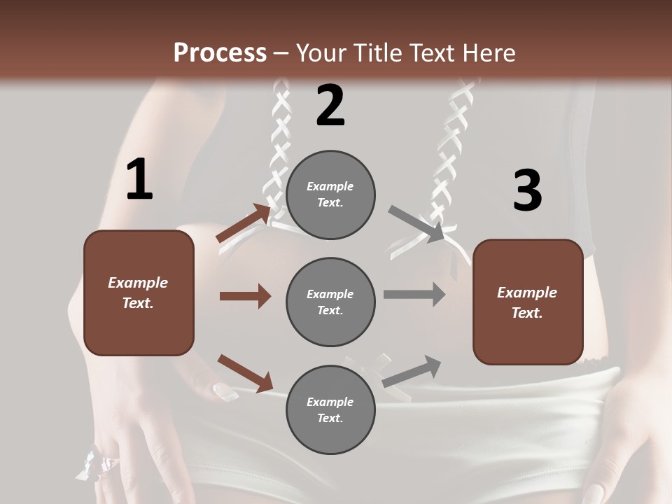 Babe Fitness Back PowerPoint Template