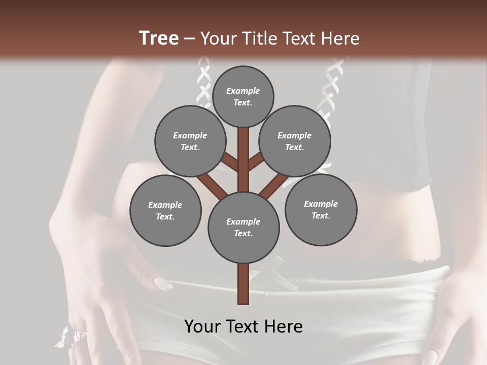 Babe Fitness Back PowerPoint Template