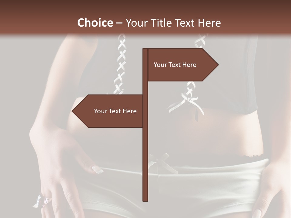 Babe Fitness Back PowerPoint Template