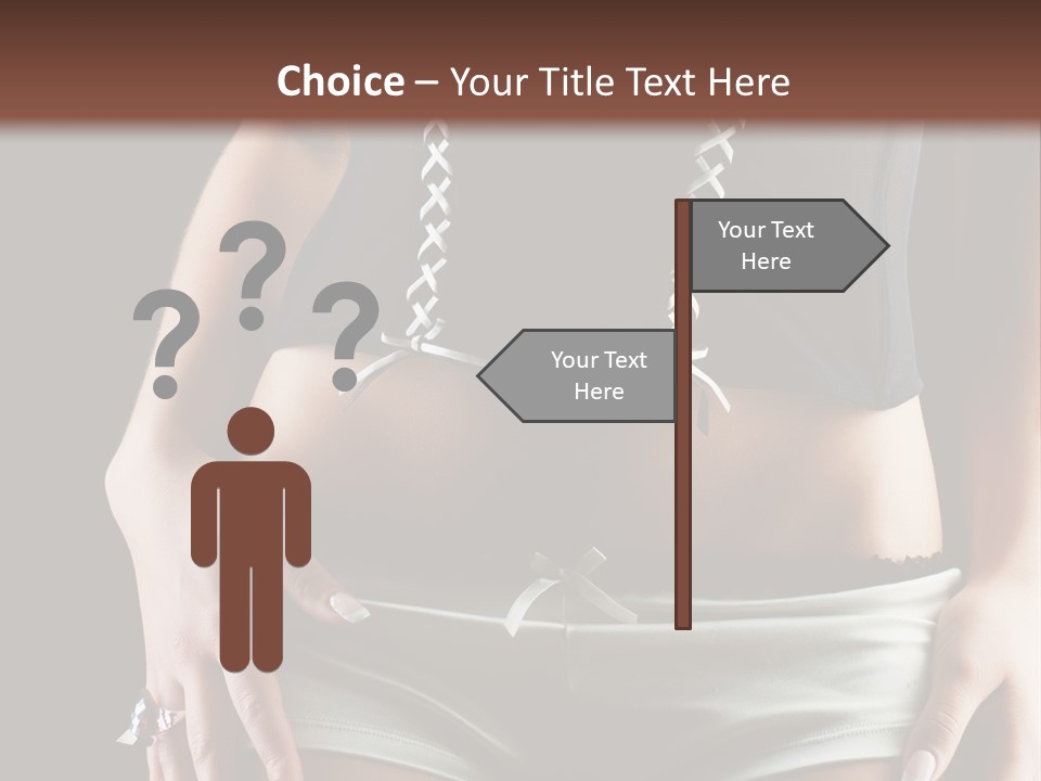 Babe Fitness Back PowerPoint Template