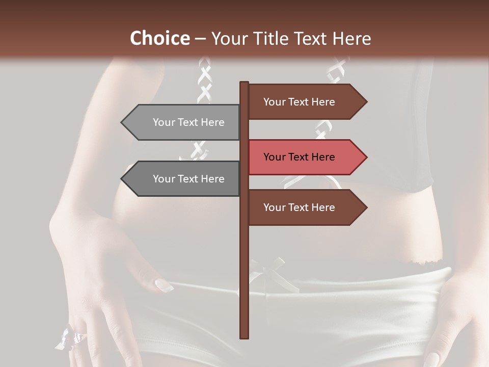 Babe Fitness Back PowerPoint Template