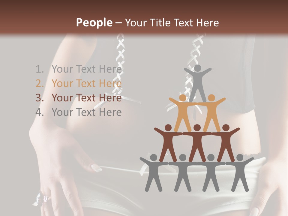 Babe Fitness Back PowerPoint Template