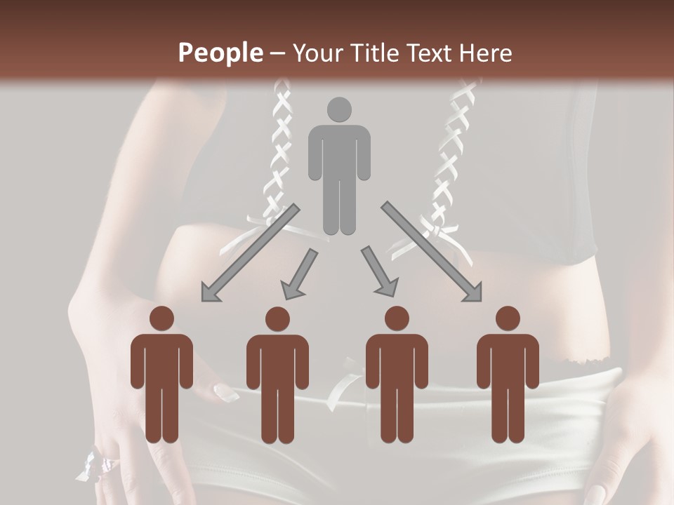 Babe Fitness Back PowerPoint Template