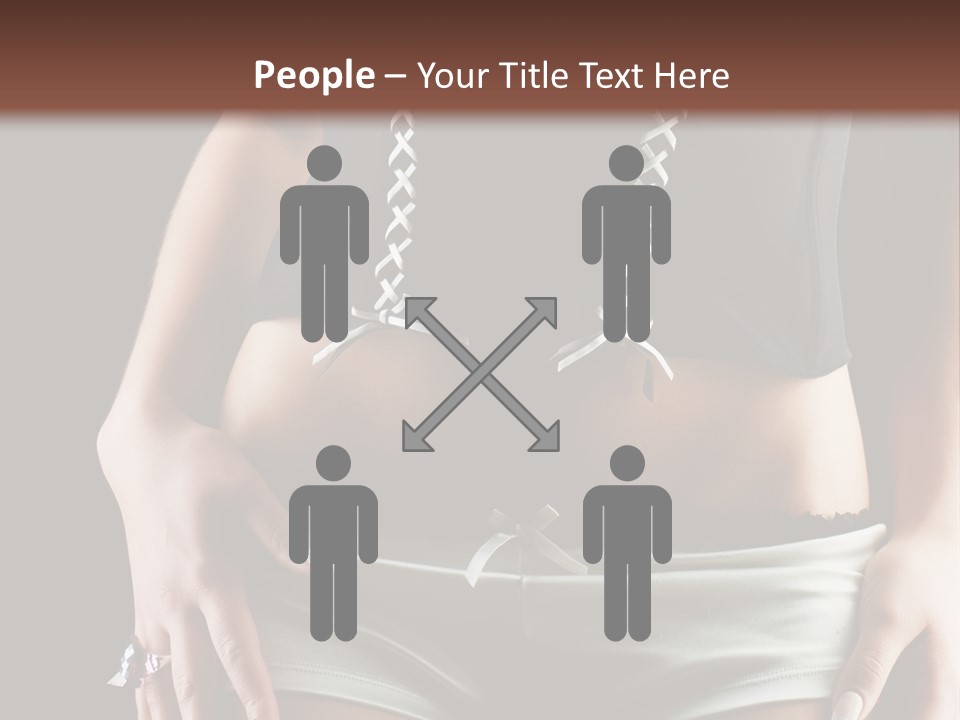 Babe Fitness Back PowerPoint Template