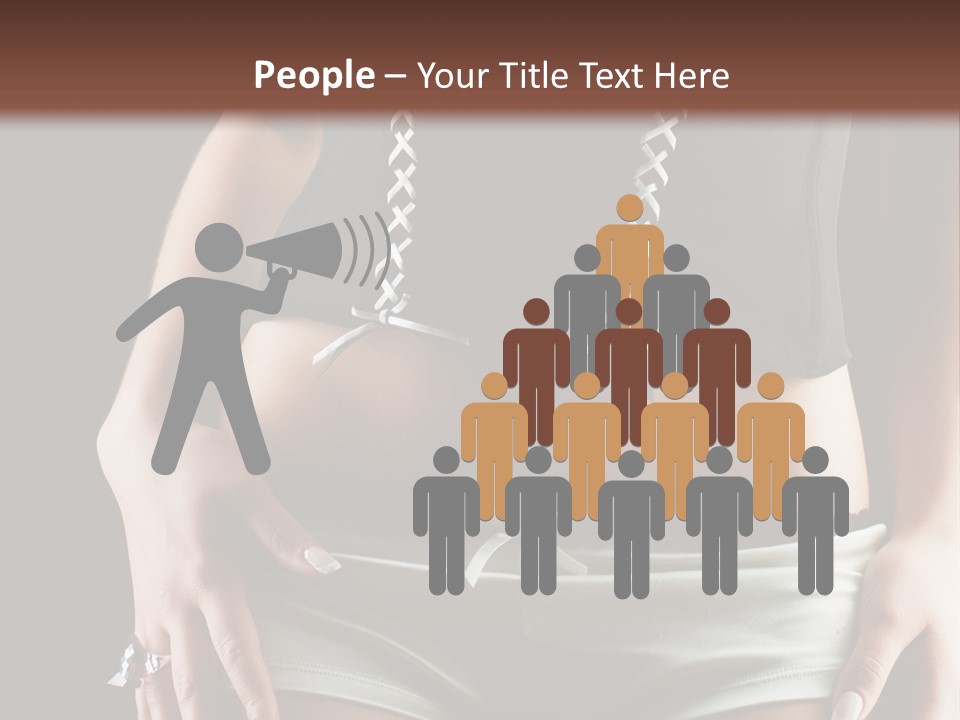 Babe Fitness Back PowerPoint Template