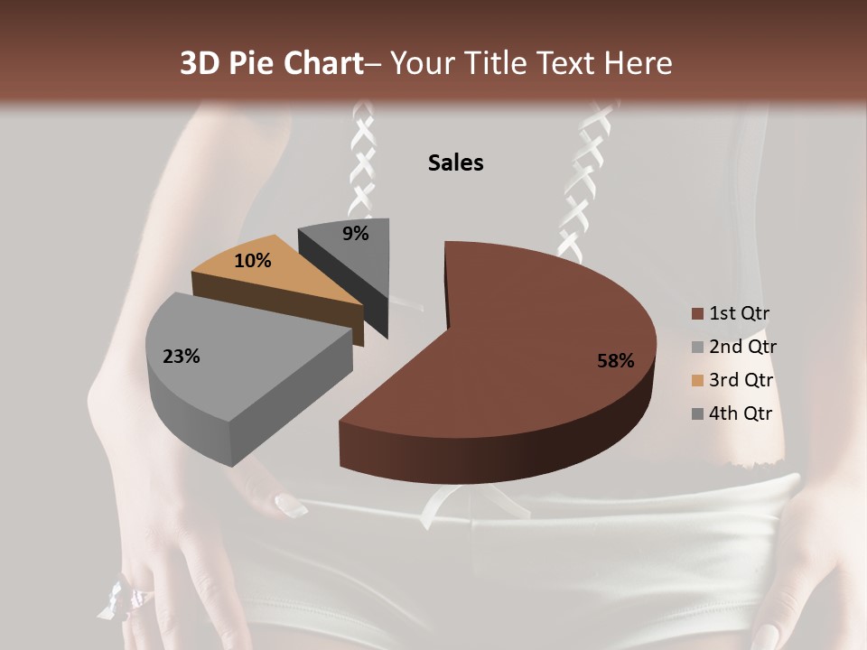 Babe Fitness Back PowerPoint Template