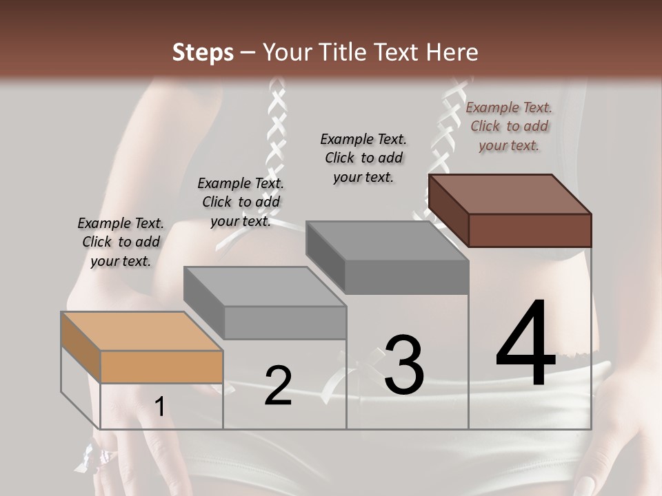 Babe Fitness Back PowerPoint Template