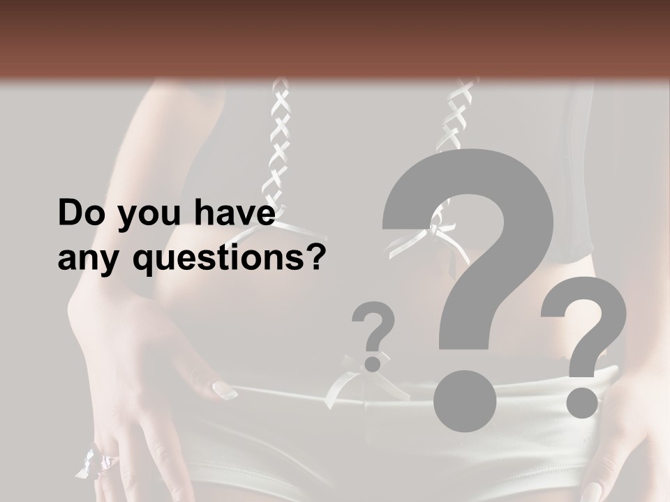 Babe Fitness Back PowerPoint Template