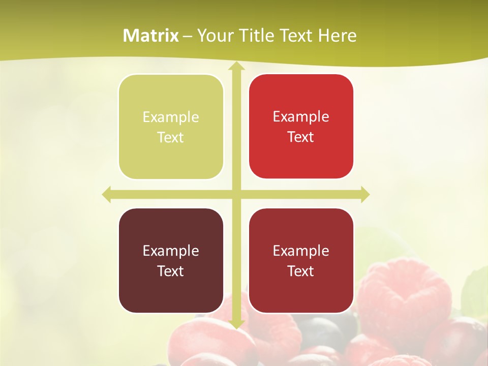 Blue Blackberry Health PowerPoint Template