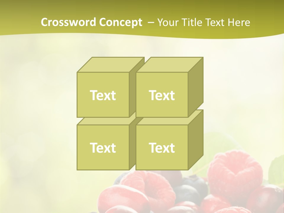 Blue Blackberry Health PowerPoint Template