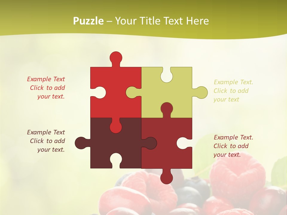 Blue Blackberry Health PowerPoint Template