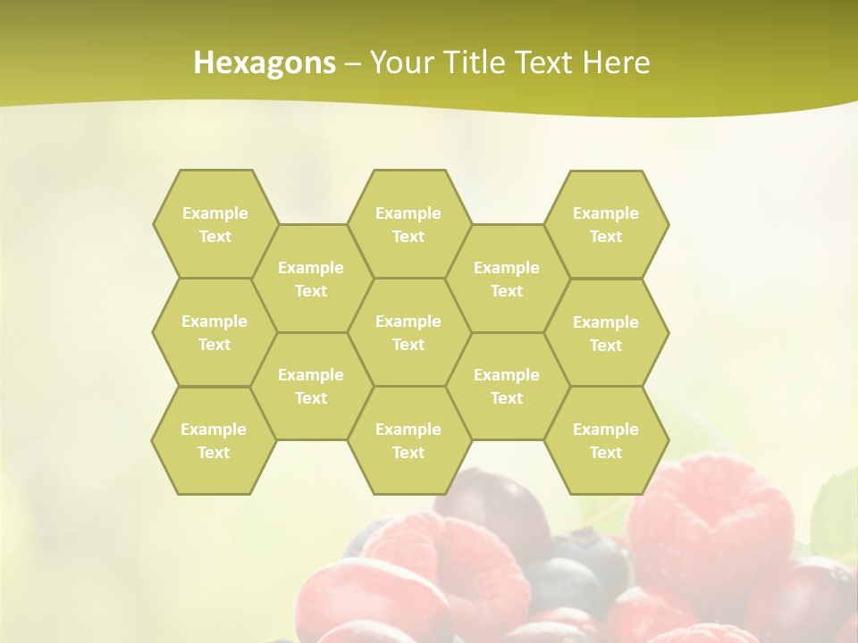 Blue Blackberry Health PowerPoint Template