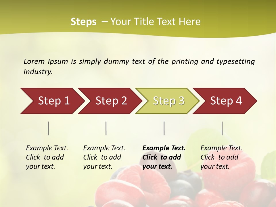Blue Blackberry Health PowerPoint Template
