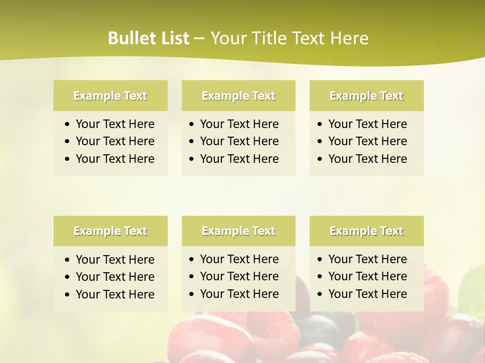 Blue Blackberry Health PowerPoint Template