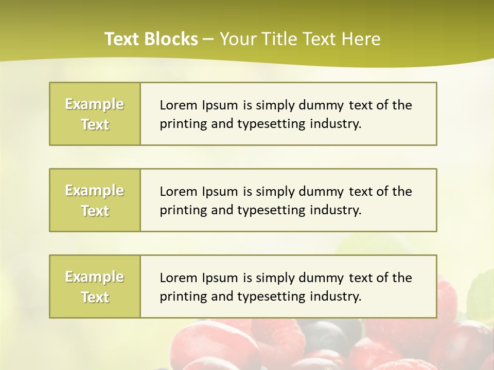 Blue Blackberry Health PowerPoint Template