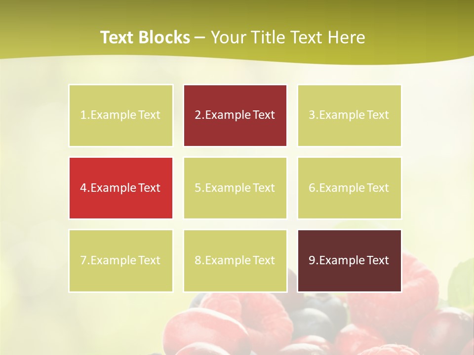 Blue Blackberry Health PowerPoint Template