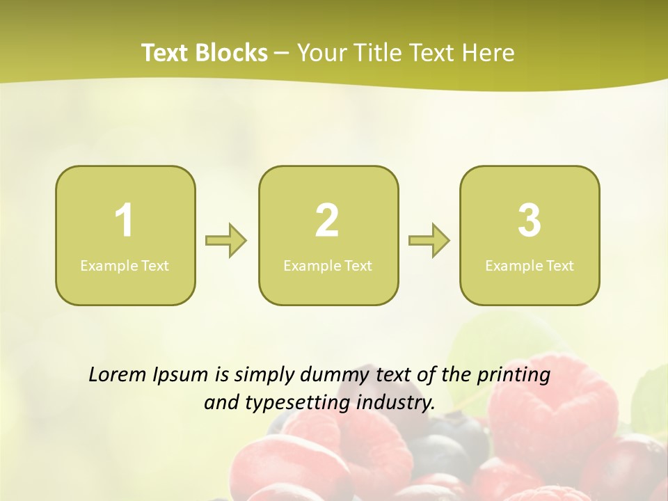 Blue Blackberry Health PowerPoint Template