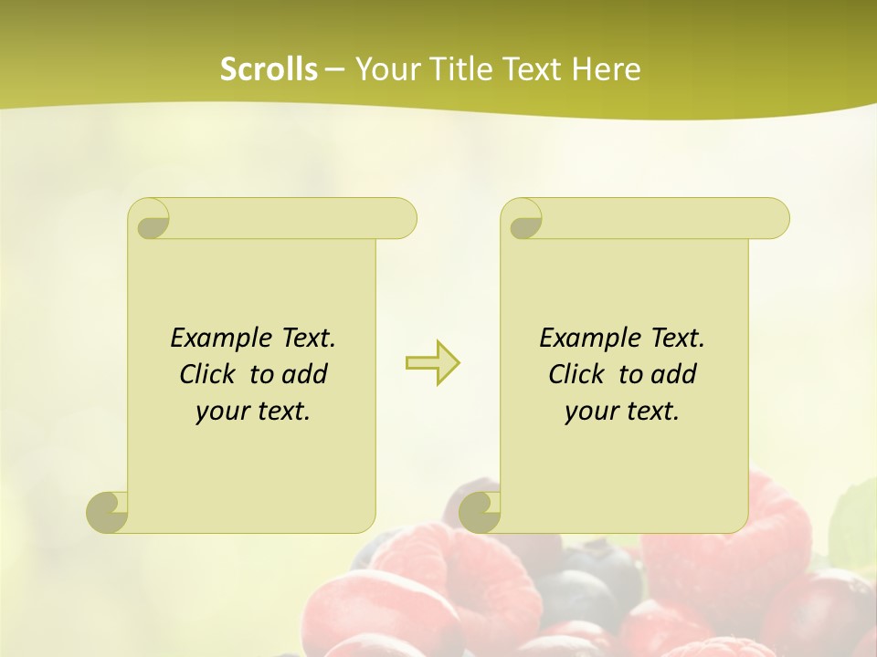 Blue Blackberry Health PowerPoint Template