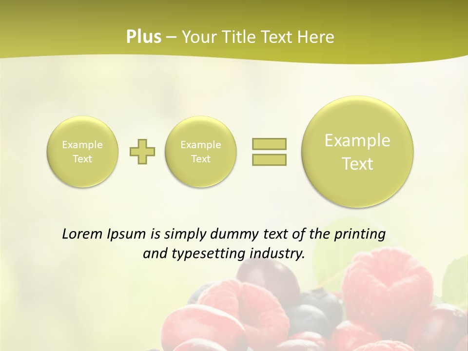 Blue Blackberry Health PowerPoint Template