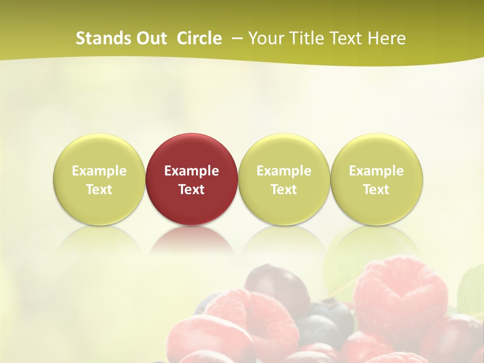 Blue Blackberry Health PowerPoint Template