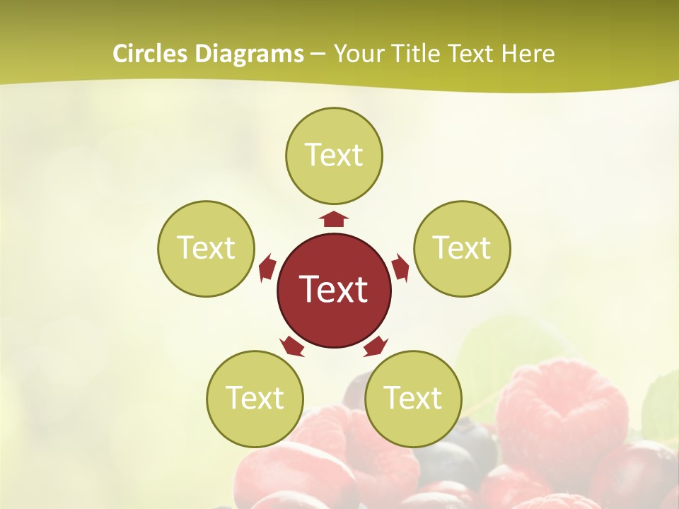 Blue Blackberry Health PowerPoint Template