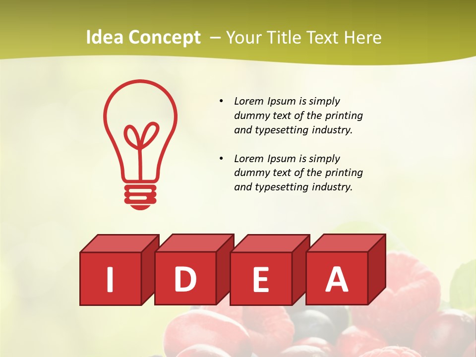 Blue Blackberry Health PowerPoint Template