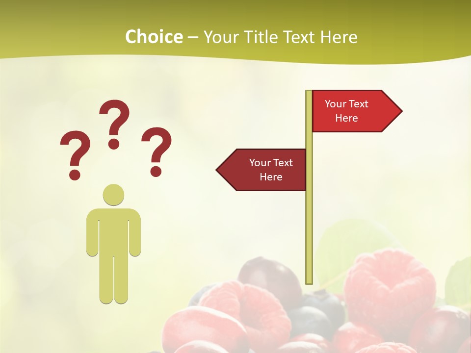 Blue Blackberry Health PowerPoint Template