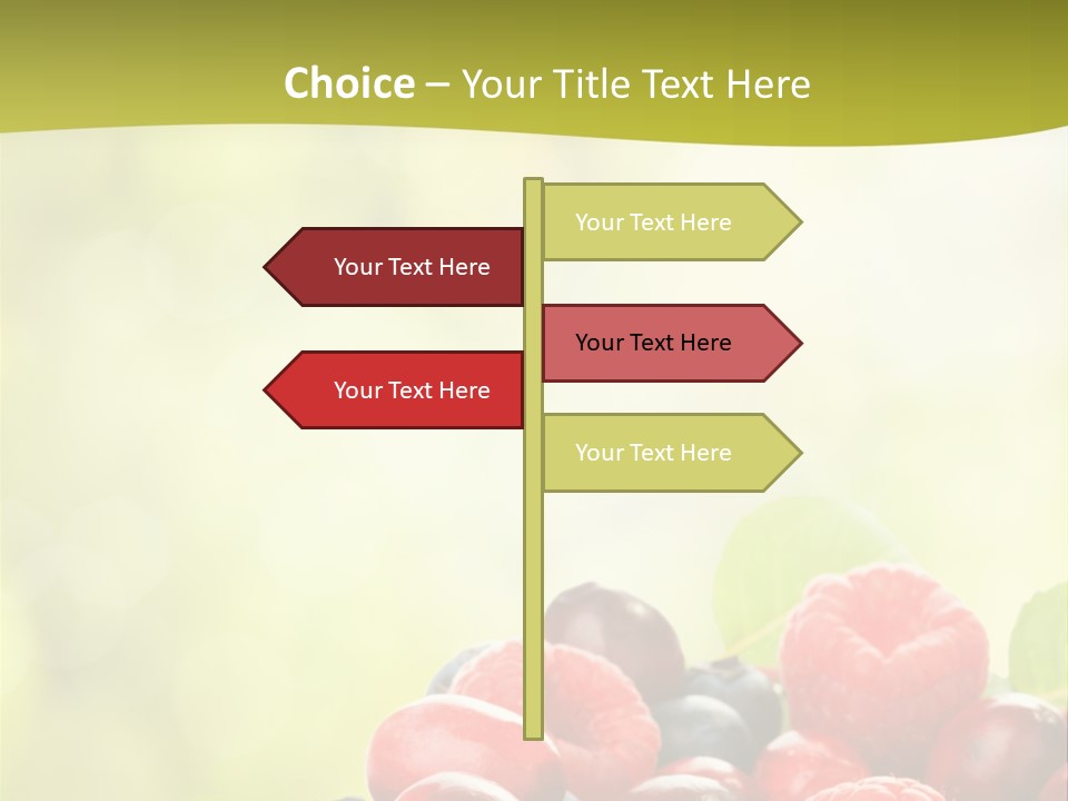 Blue Blackberry Health PowerPoint Template