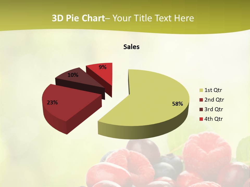 Blue Blackberry Health PowerPoint Template