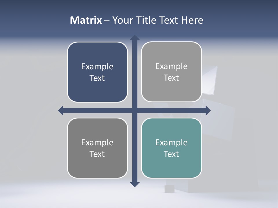 Box Blue Sphere PowerPoint Template