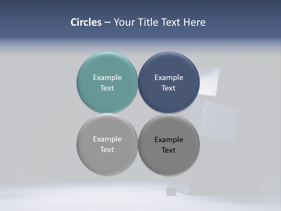 Box Blue Sphere PowerPoint Template