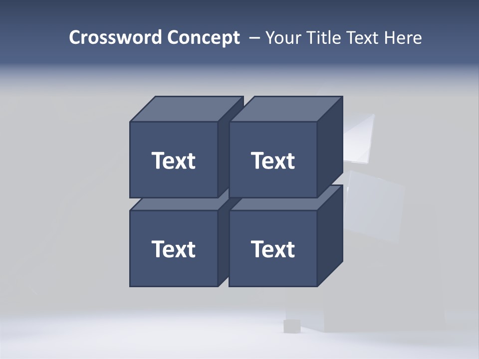 Box Blue Sphere PowerPoint Template