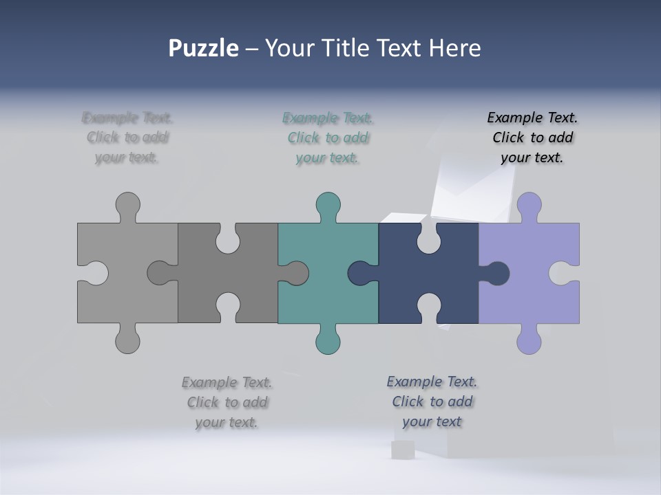 Box Blue Sphere PowerPoint Template