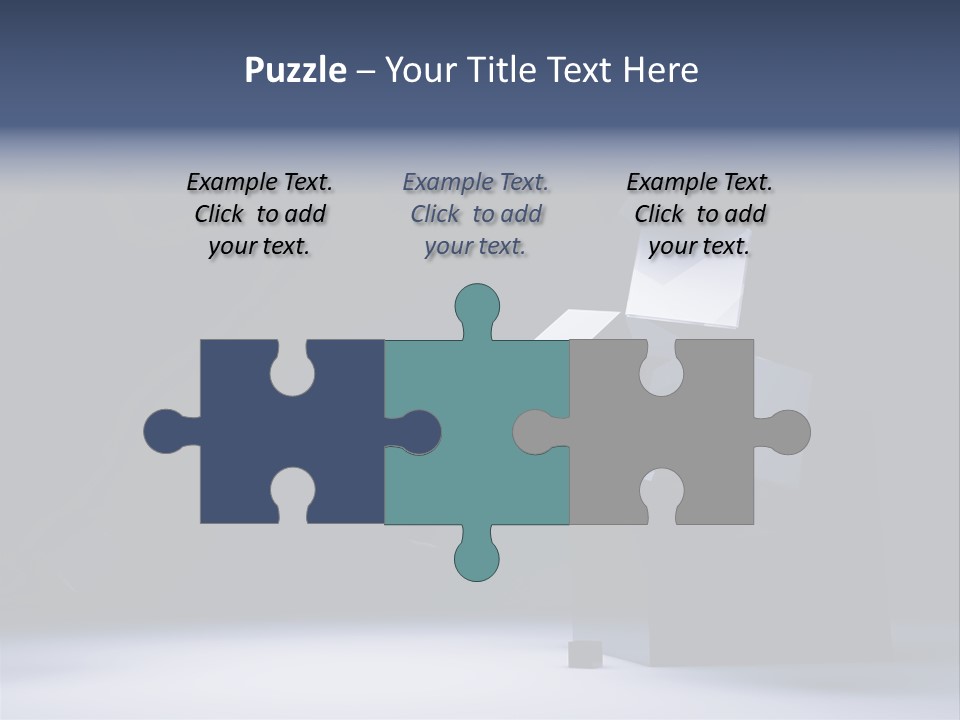 Box Blue Sphere PowerPoint Template