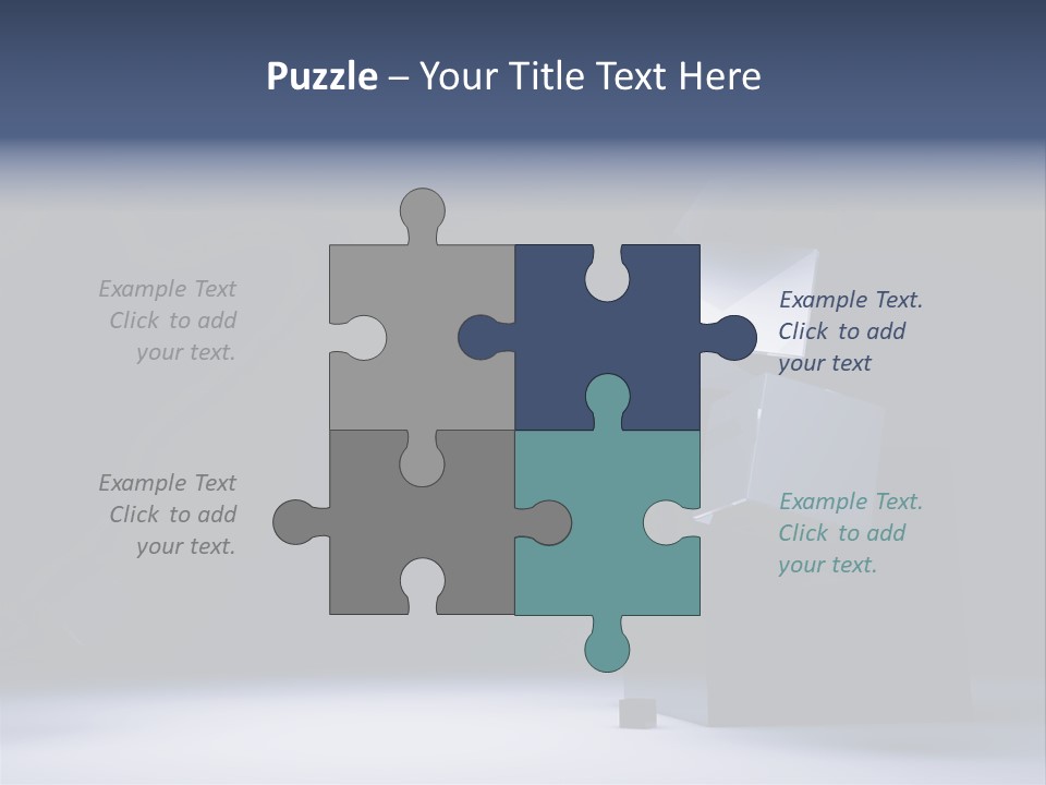 Box Blue Sphere PowerPoint Template