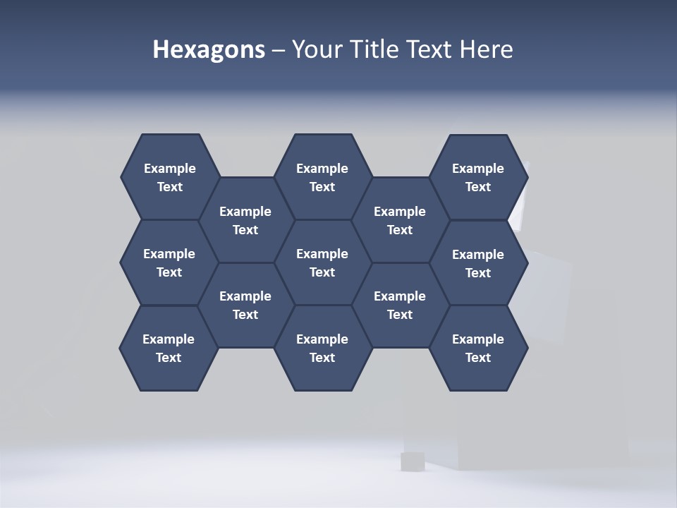 Box Blue Sphere PowerPoint Template