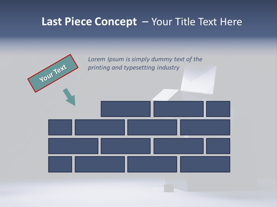 Box Blue Sphere PowerPoint Template