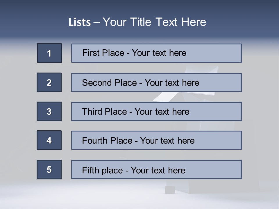 Box Blue Sphere PowerPoint Template